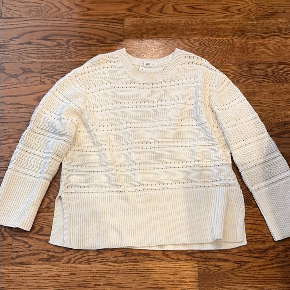 GAP Cream Women's Open Weave Sweater